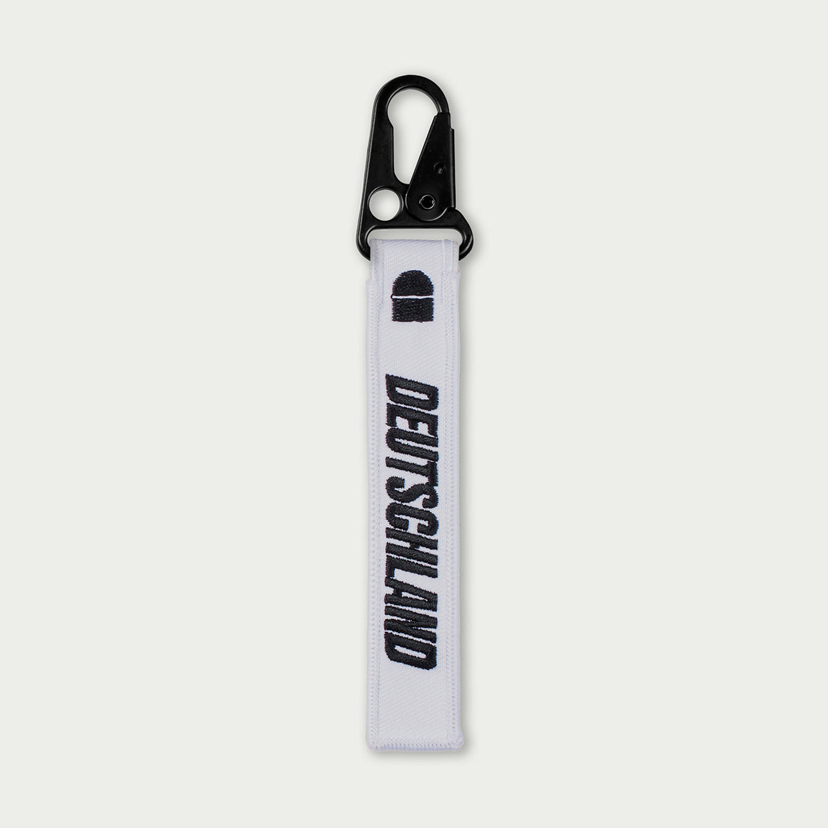 Deutschland White Keychain