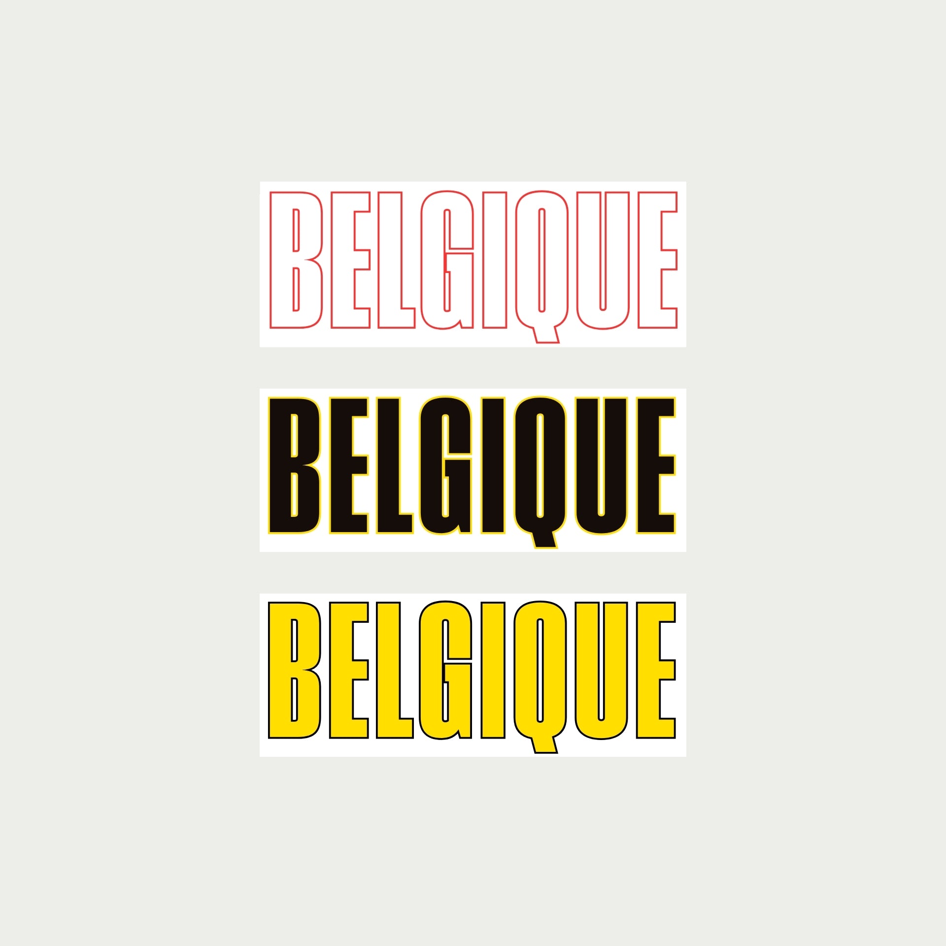 Belgique Stickers