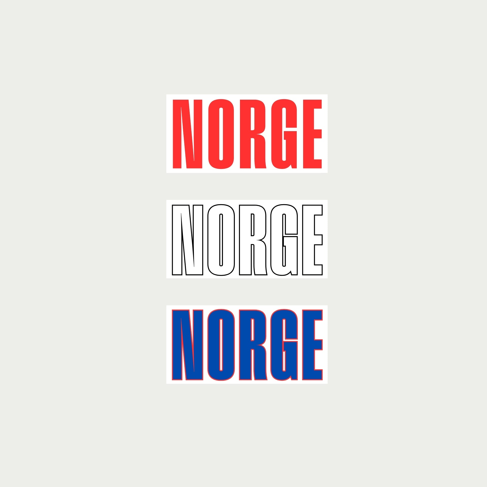 Norge Stickers