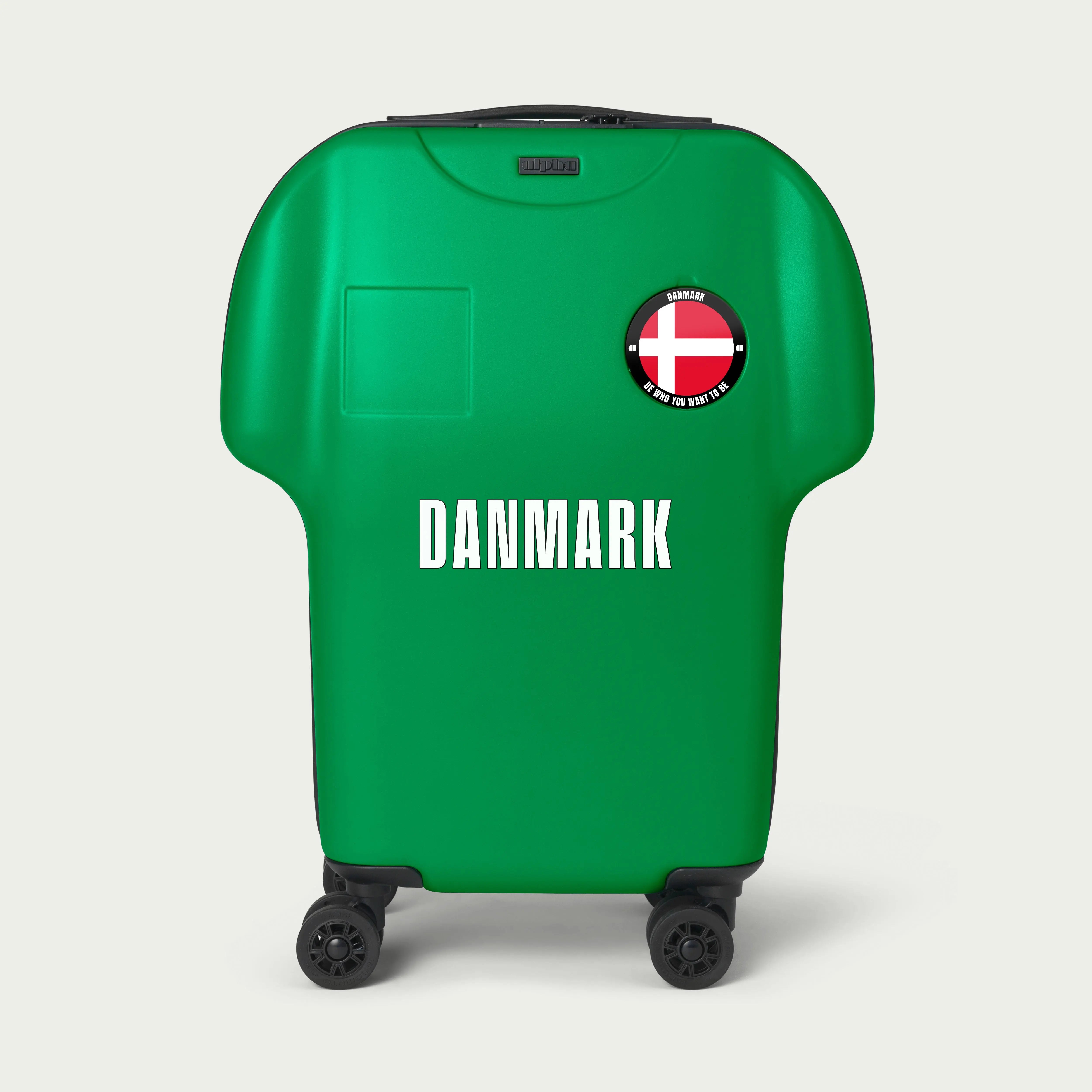 Danmark kabinekuffert i gron lavet af alpha®