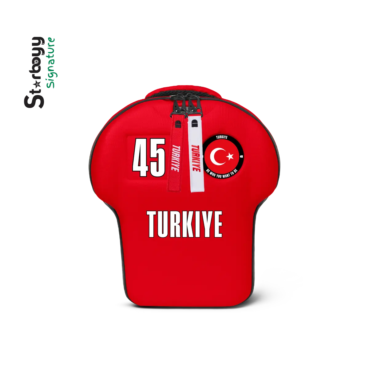 Turkiye shirt-shaped Medium Backpack- Starboyy by Signature by alpha®