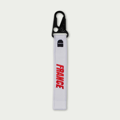 France White Keychain