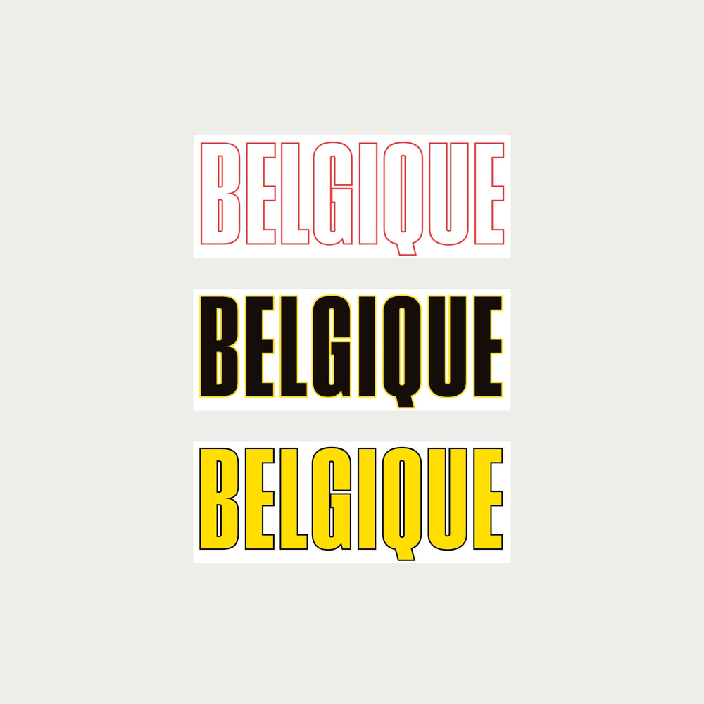 Belgique Stickers
