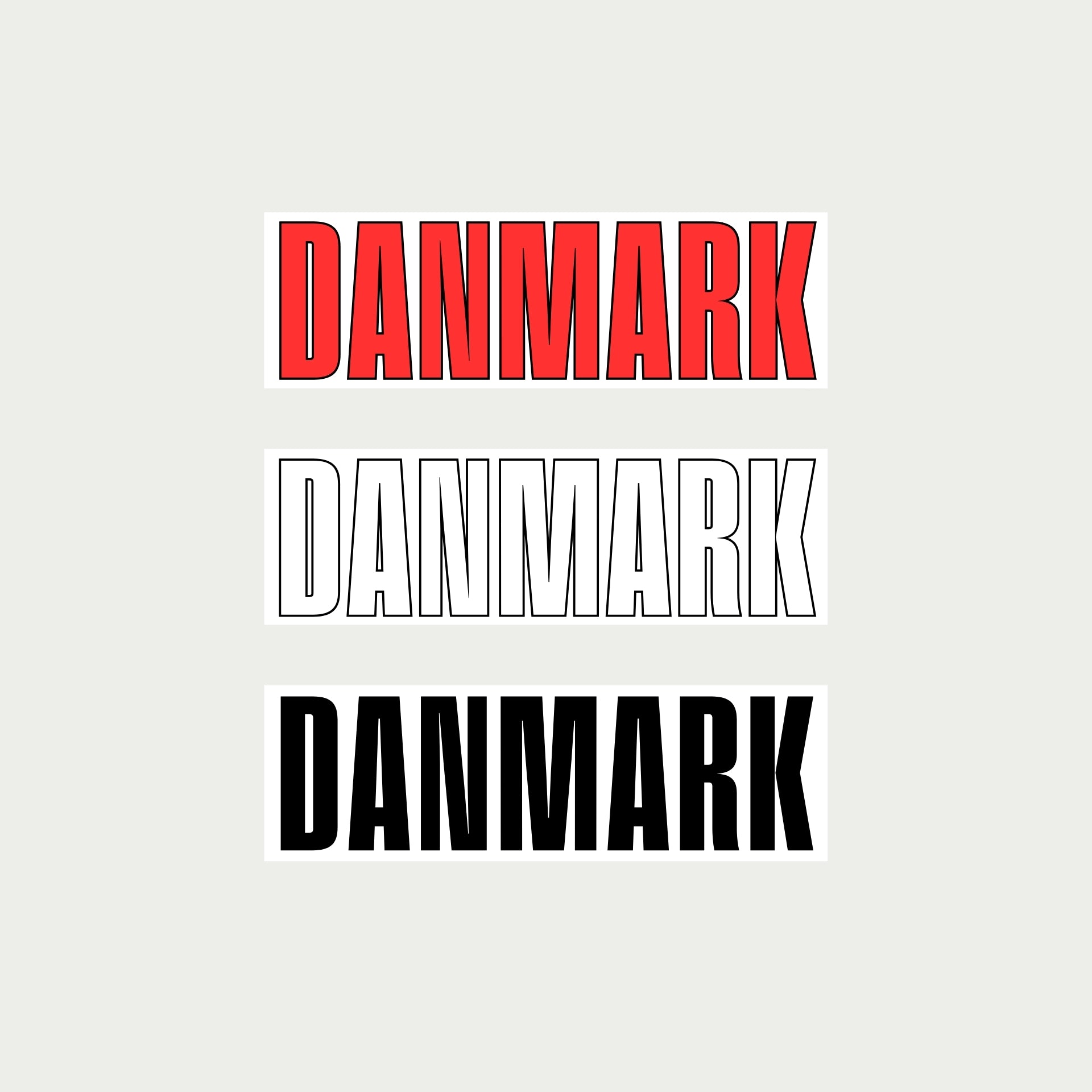 Danmark Stickers