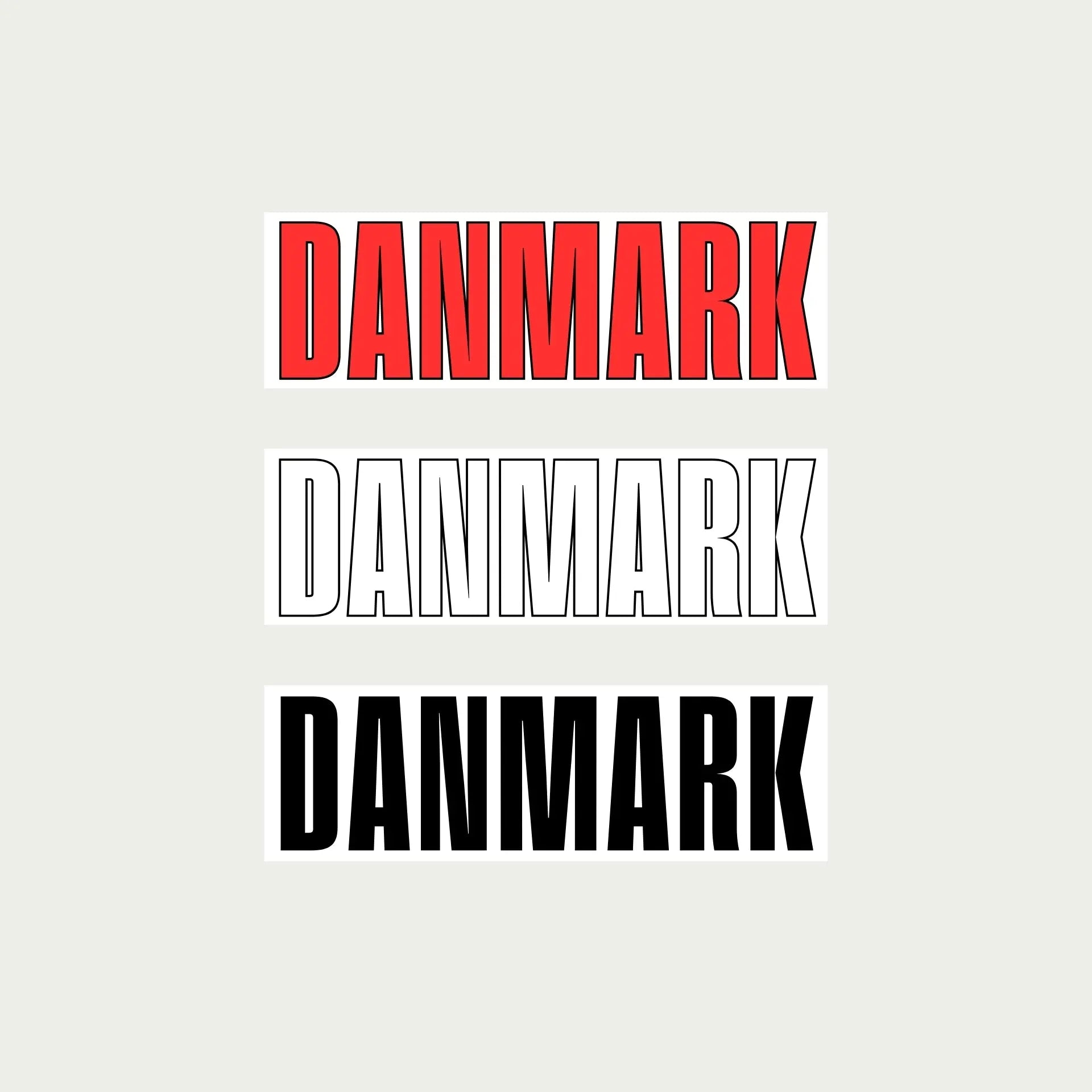 Danmark Stickers by alpha®