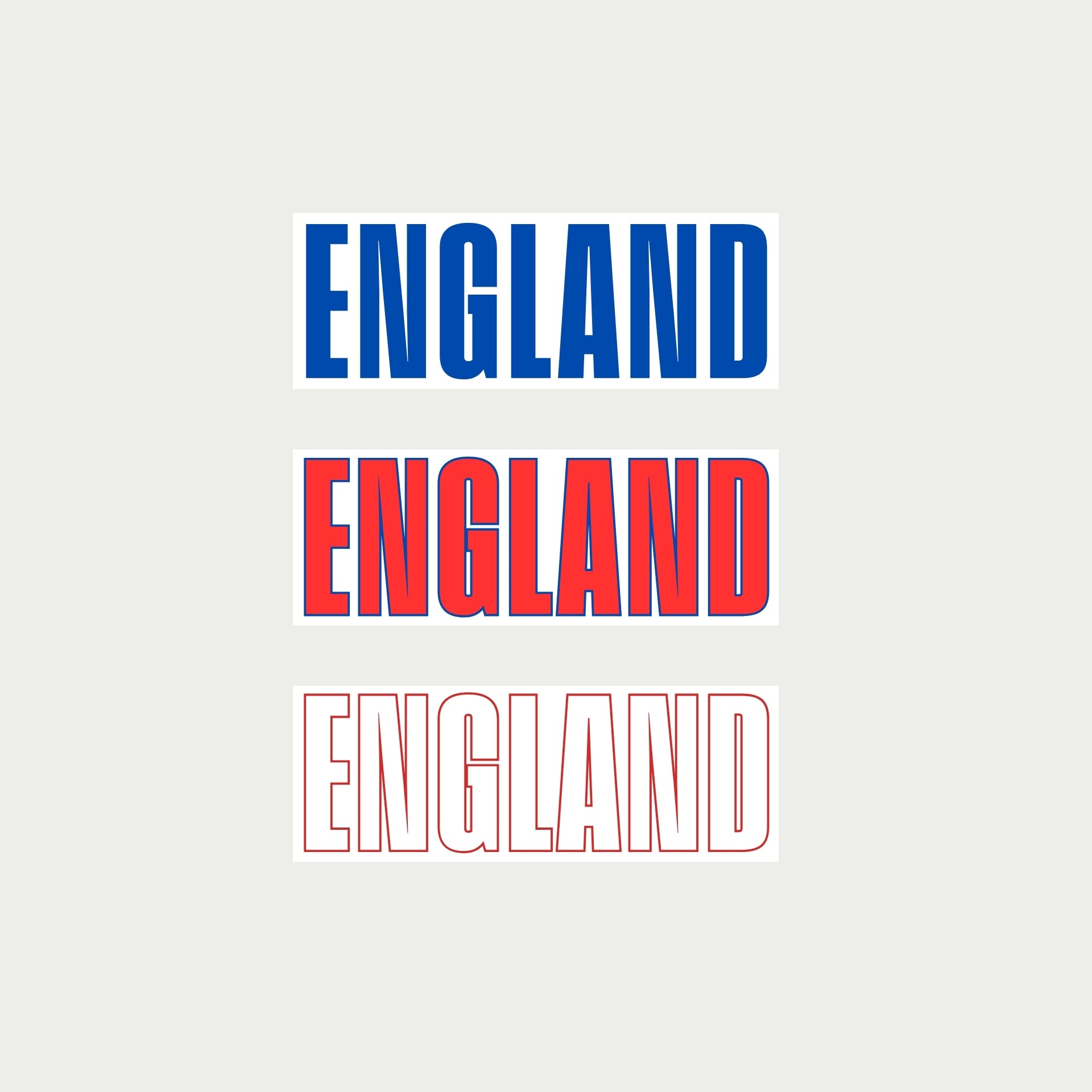England Stickers
