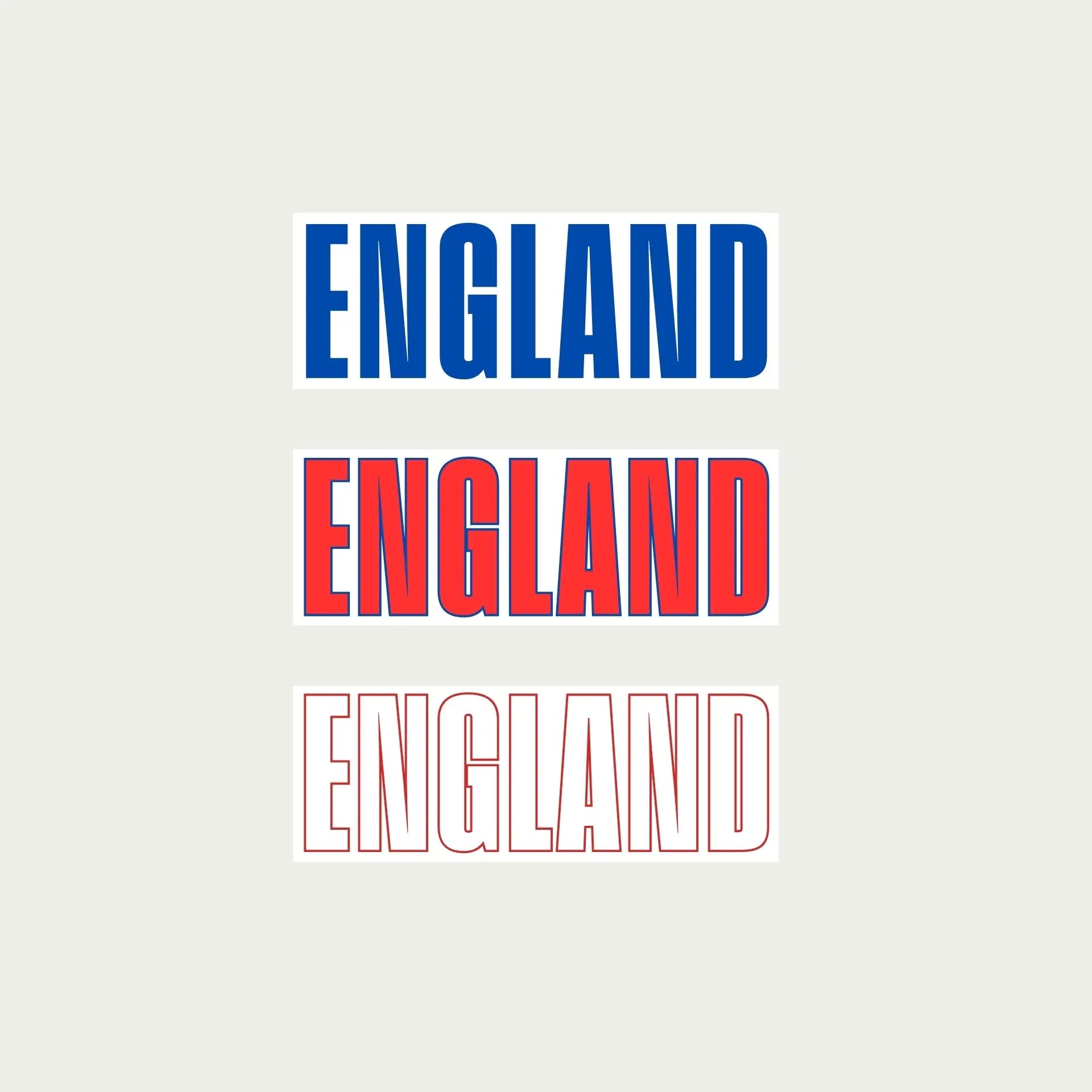 England Stickers by alpha®