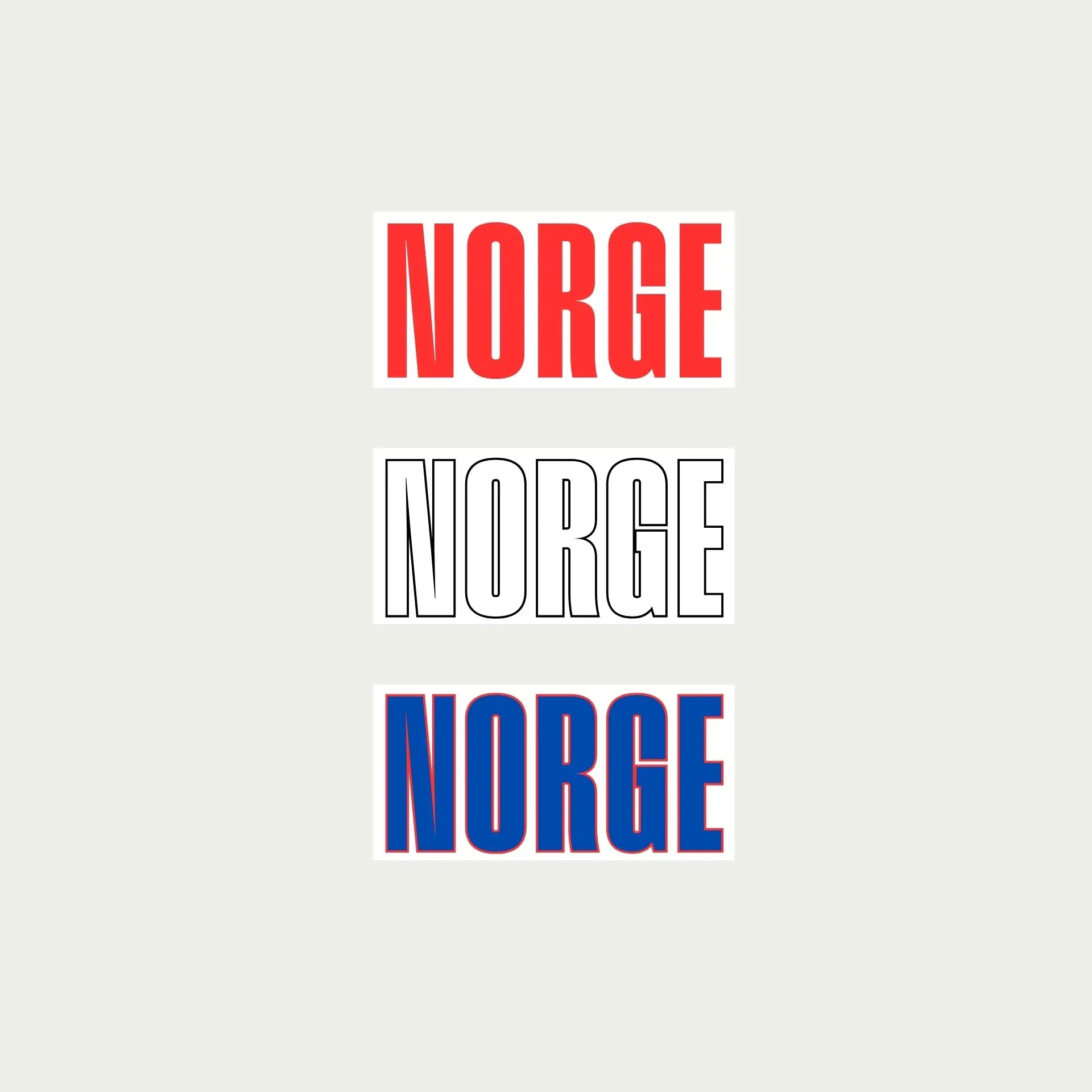 Norge Stickers by alpha®