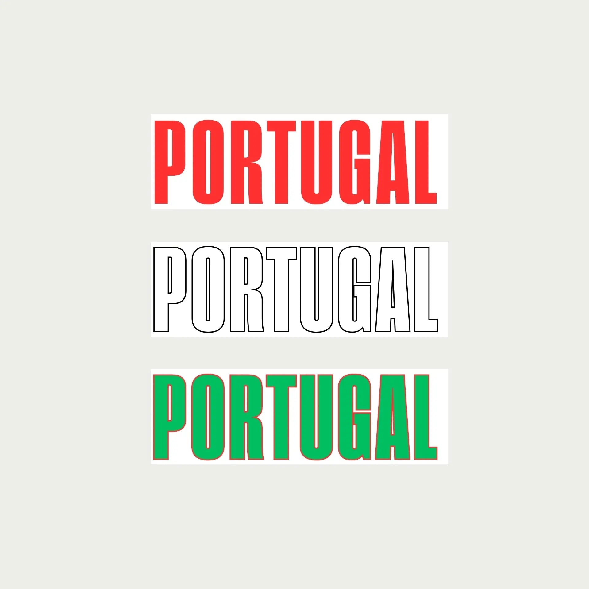 Portugal Stickers by alpha®