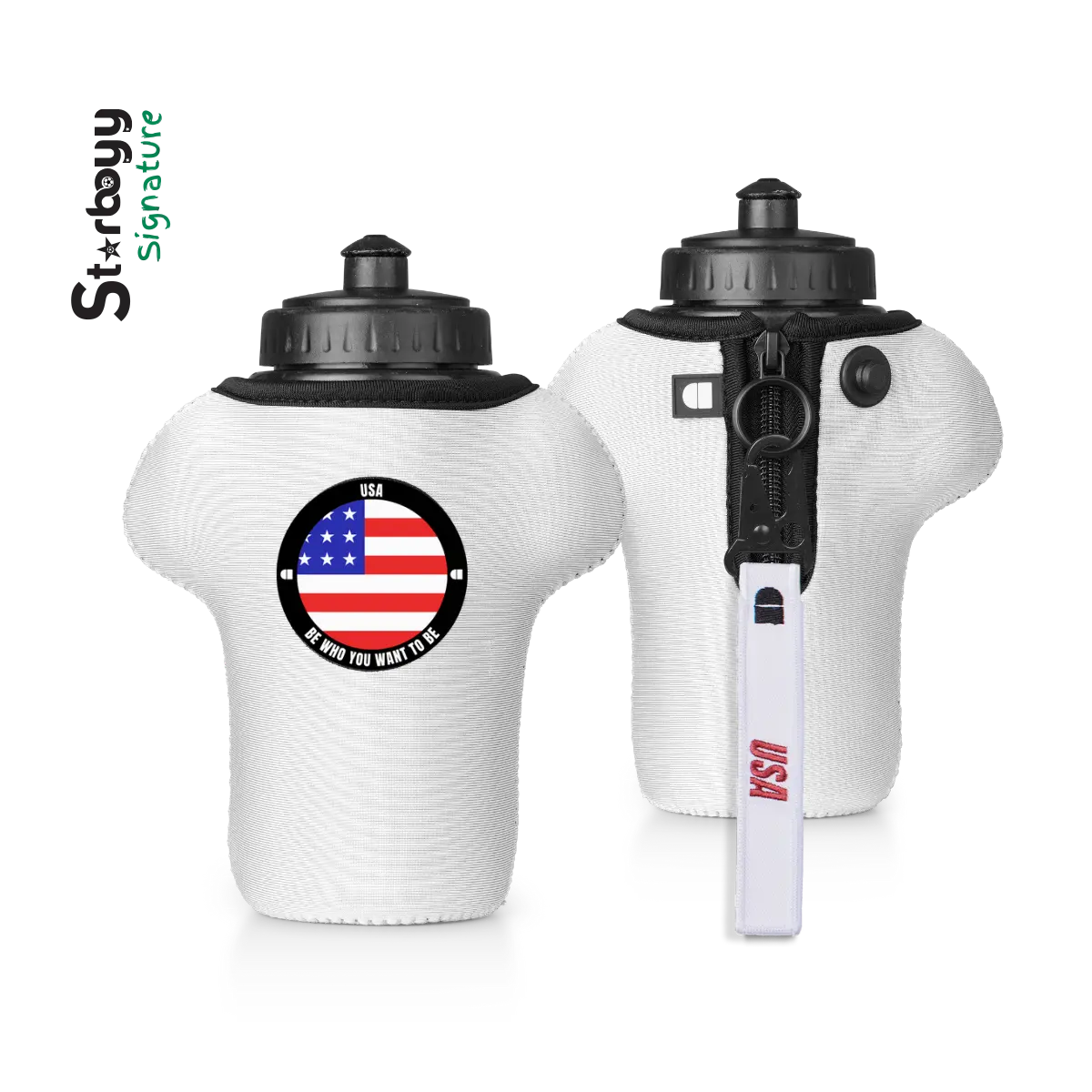 shirt-shaped USA Bottle & Sleeve - Starboyy Signature by  alpha®