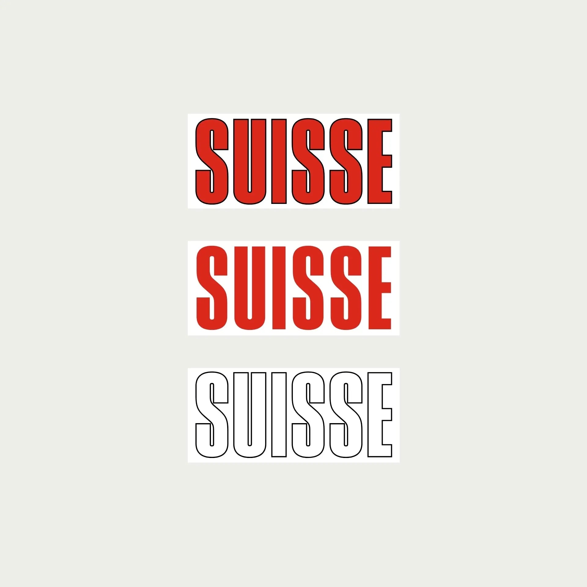 Suisse Stickers by alpha®