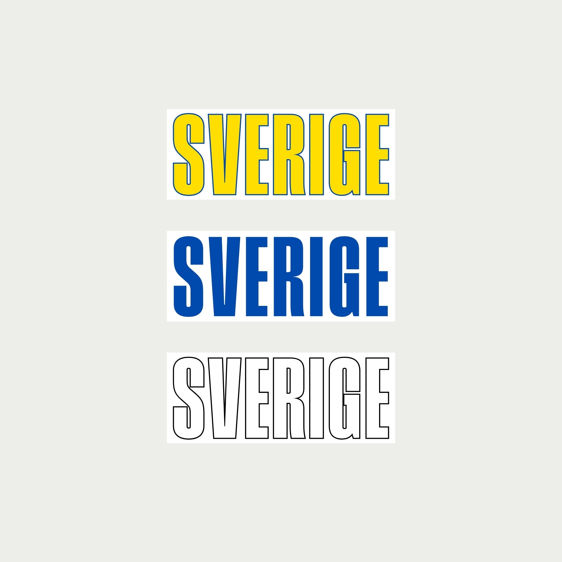 Sverige Stickers